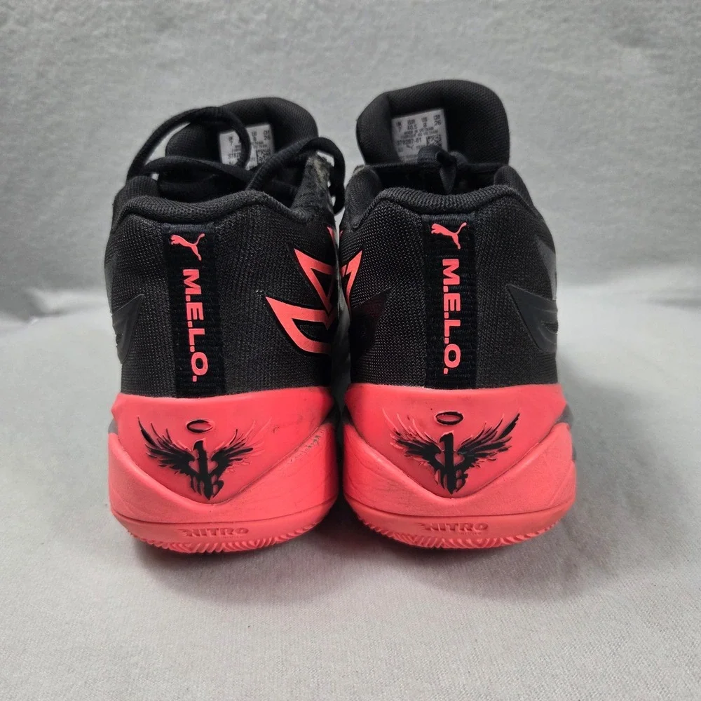 Puma MB.02 Phenom LaMelo Ball Black Sunset Glow Basketball Shoes 378287-01 US 8